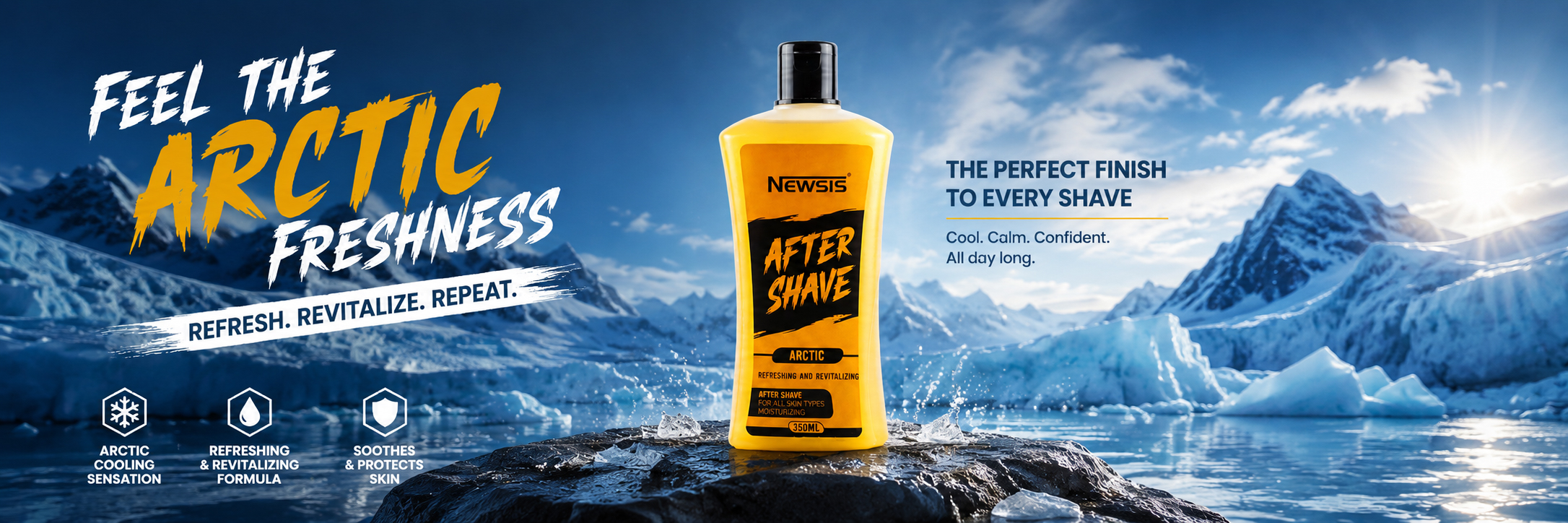 After Shave Arctic Freshness Campaign Banner